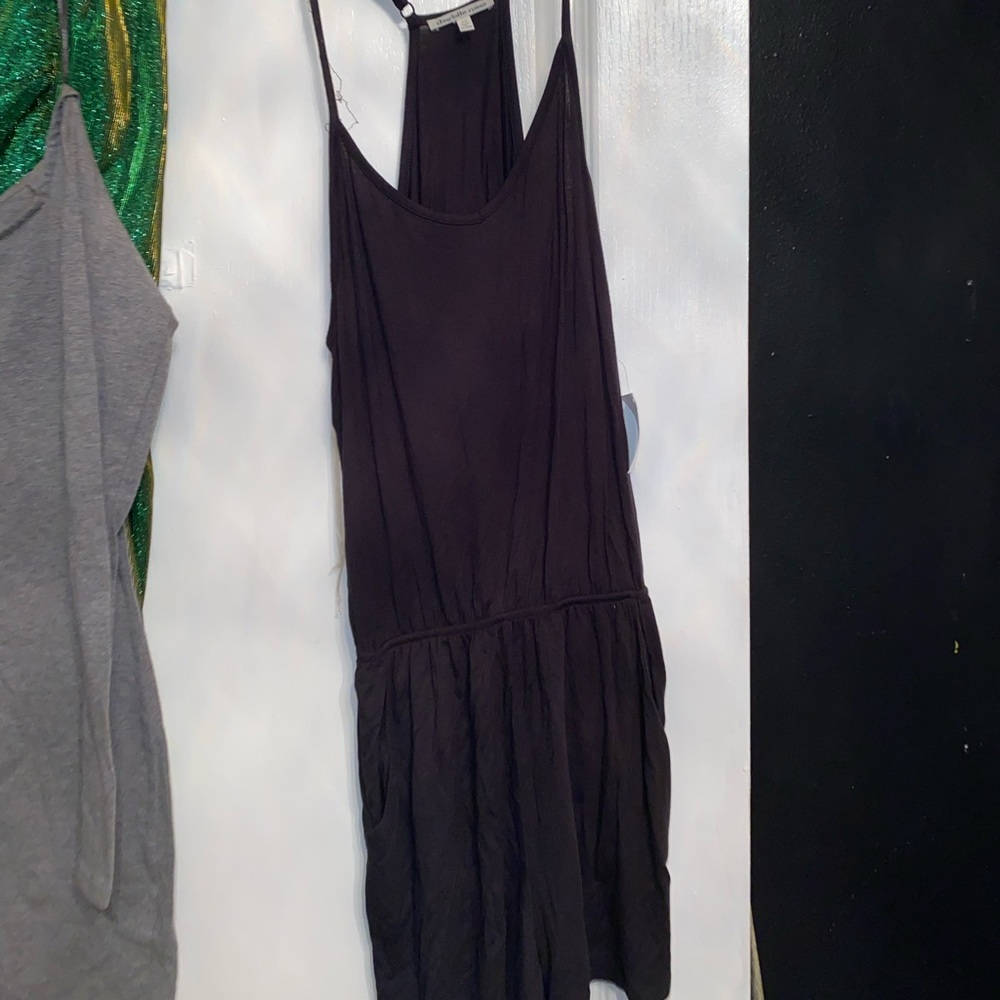 Black short romper